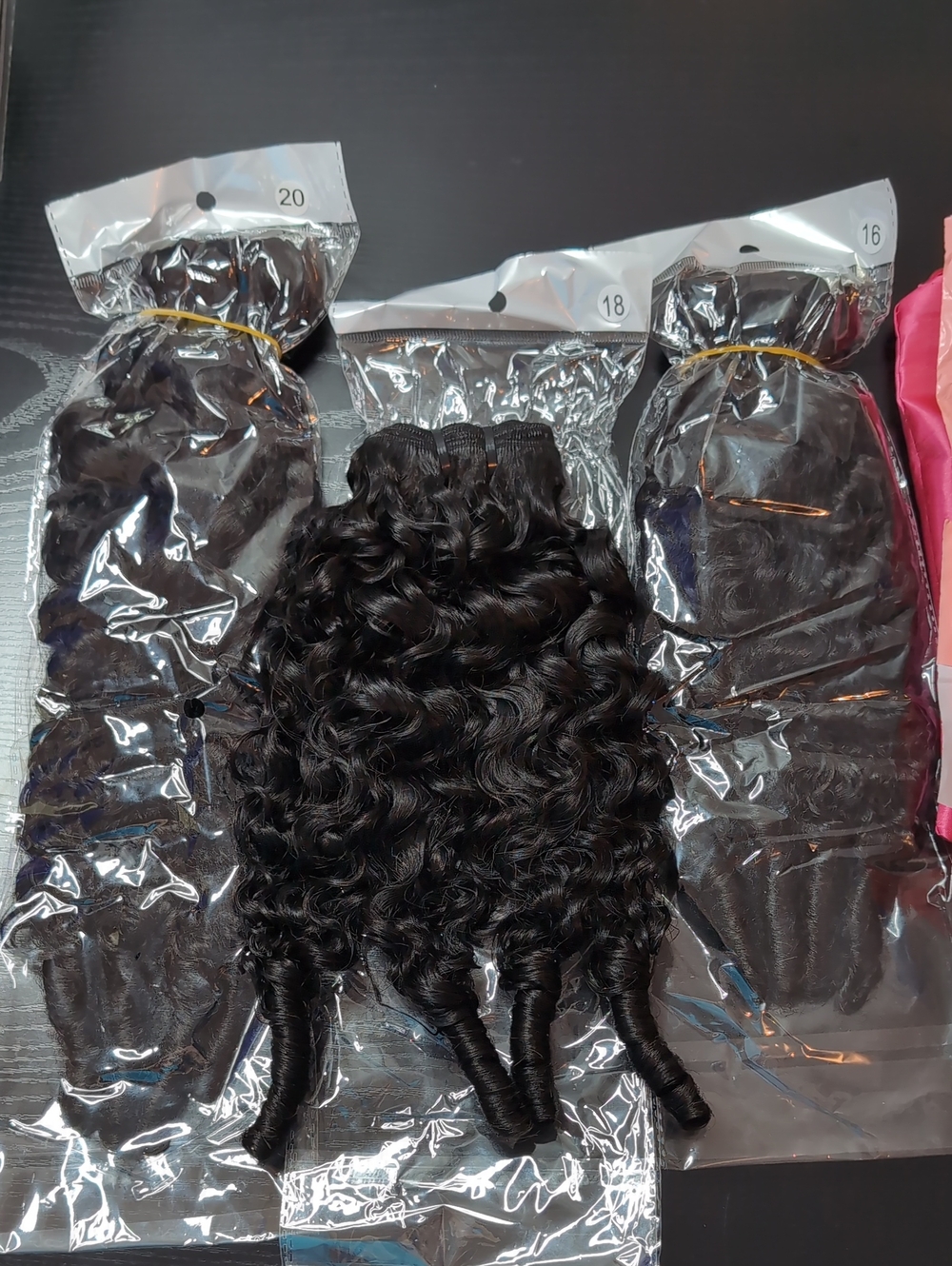 16 18 20 Burmese Curly Human Hair Bundles With Spiral Ends 3C4A Water Wave